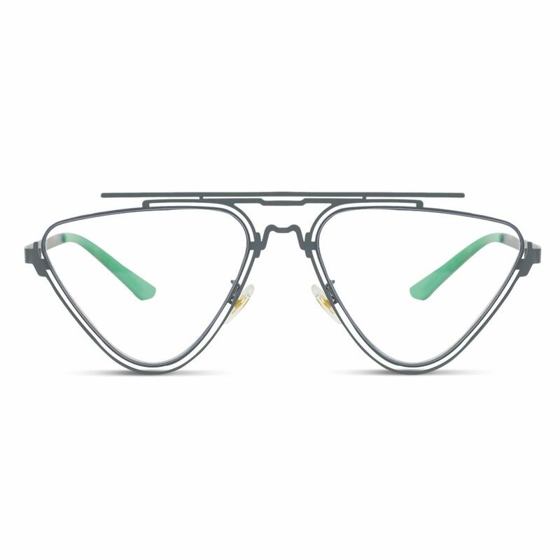 Triangular-frame sunglasses