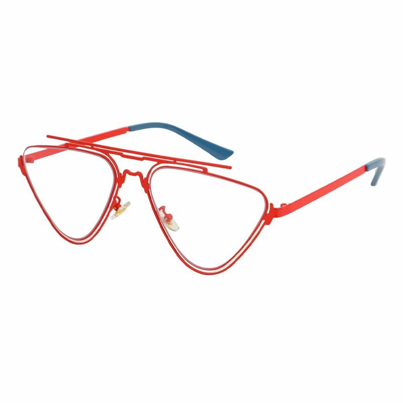 Triangular-frame sunglasses