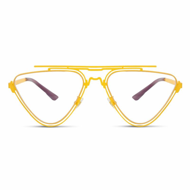 Triangular-frame sunglasses