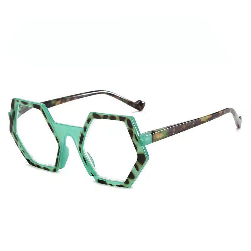 Hexagonal reading glasses